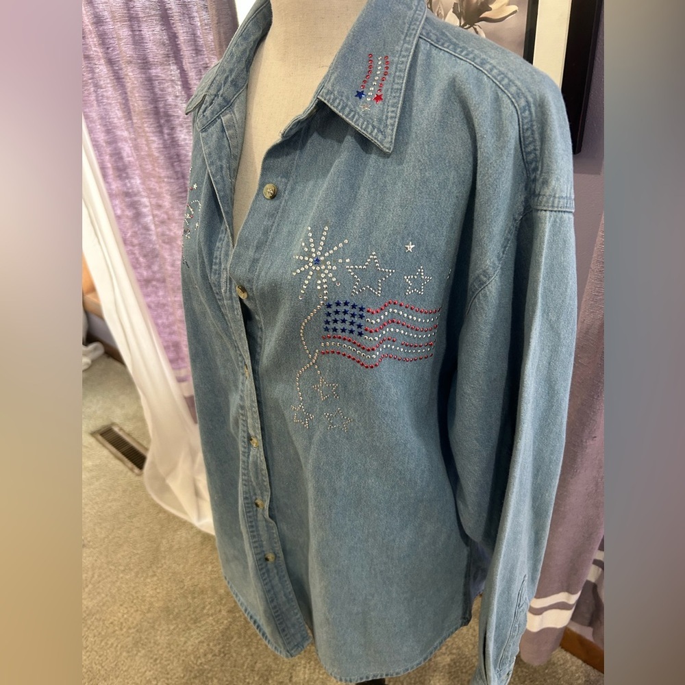 Vintage National Denim Button Down - Picture 4 of 5